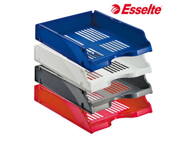 Esselte Brevkorg, Transit, polystyren, vit, 260 x 76 x 336 | Kontorsmaterial - Till skrivbordet - Brevkorgar | Kontorsexperten