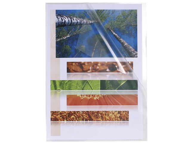 Exacompta Plastficka A4 0,12mm klar 100/fp | Kontorsmaterial - Mappar och plastfickor - Plastfickor - Öppen överkant | Kontorsexperten