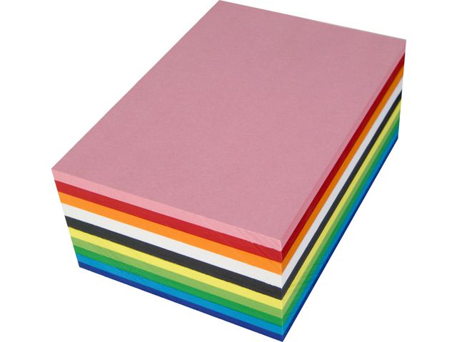 Kartong A4 mix 180g 25 arkx10 färger | Skola och förskola - Hobbypapper - Kartong | Kontorsexperten