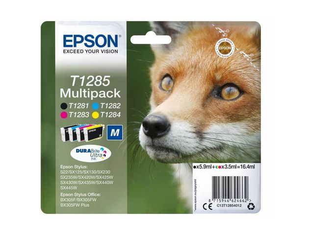Epson Bläckpatron C13T12854012 multipack | Toner och bläck - Bläckpatroner - Bläckpatroner Epson | Kontorsexperten
