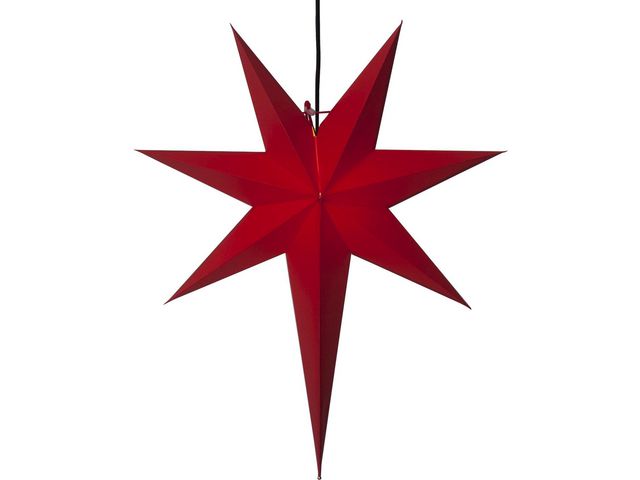 STAR TRADING Pappersstjärna Rozen 65cm röd | Kontorsmöbler och inredning - Lampor och belysning - Dekorationsbelysning | Kontorsexperten