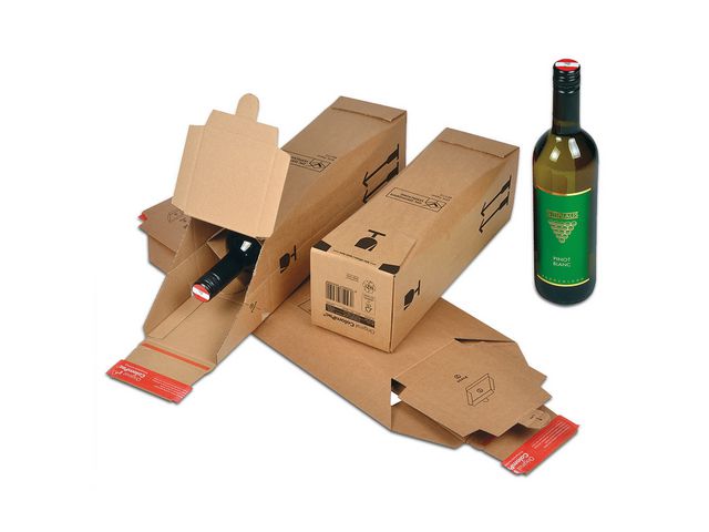 ColomPac Flasklåda 305x74x74mm | Emballage och lagerutrustning - Lådor och well - E-handelslådor | Kontorsexperten