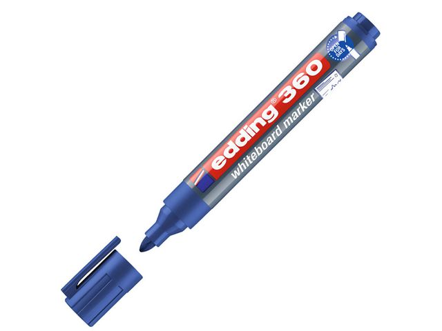 edding Whiteboardpenna 360 rund 1,5–3mm blå | Kontorsmaterial - Pennor - Whiteboardpennor - Rund spets | Kontorsexperten