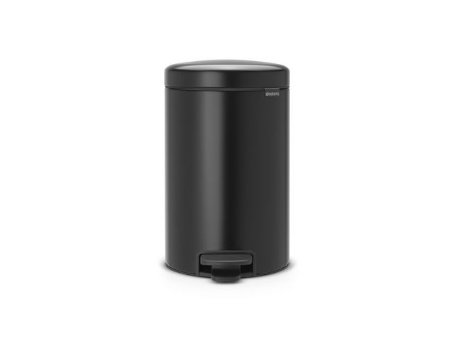 Produktfoto för BRABANTIA Papperskorg Pedalhink New Icon 12L Matt Svart