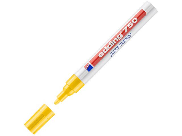 edding Märkpenna 750 Paint Marker rund 2-4mm gul | Kontorsmaterial - Pennor - Märkpennor - Rund spets | Kontorsexperten