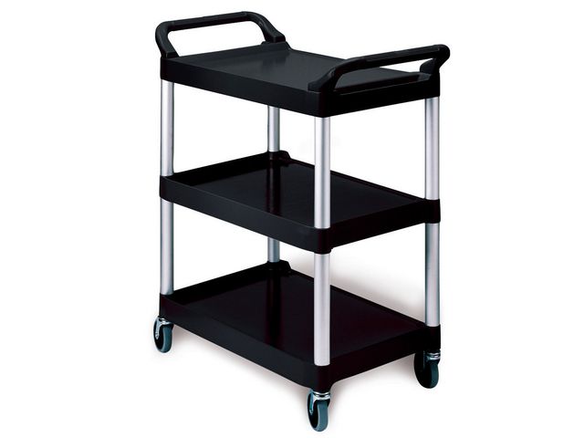 RUBBERMAID Bordsvagn 3 hyllplan | Emballage och lagerutrustning - Lagerutrustning - Vagnar | Kontorsexperten