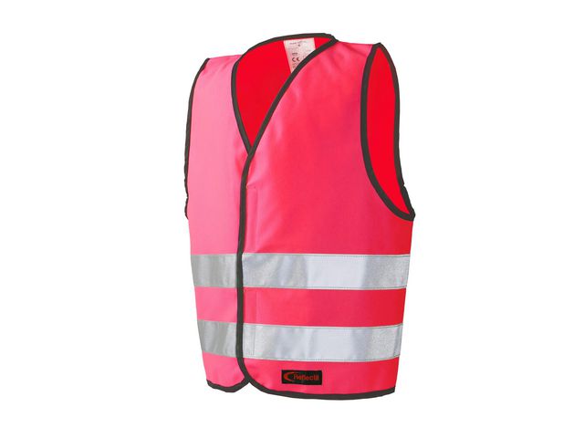 Reflectil Reflexväst Kardborre M rosa | Skola och förskola - Idrott, hälsa och rörelse - Västar, reflexer och promenadrep | Kontorsexperten