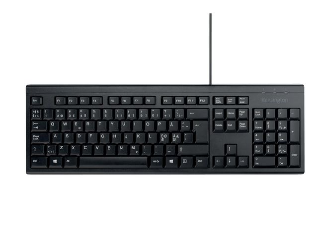 Alternativ bild 0 för Kensington KB100 EQ - Tangentbord - Nordisk - Svart