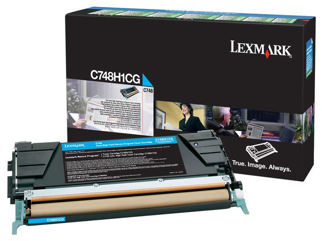 Lexmark Toner C748H1CG cyan | Toner och bläck - Tonerkassetter - Toner Lexmark | Kontorsexperten