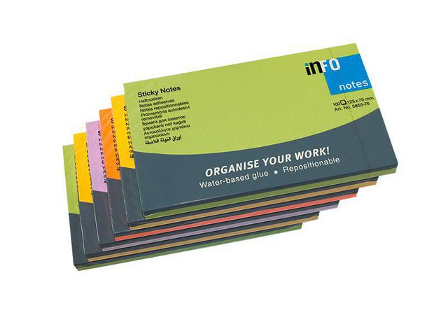 info Notes 75x125 Spring | Kontorsmaterial - Notes och Post-It - Notes - Färgade | Kontorsexperten