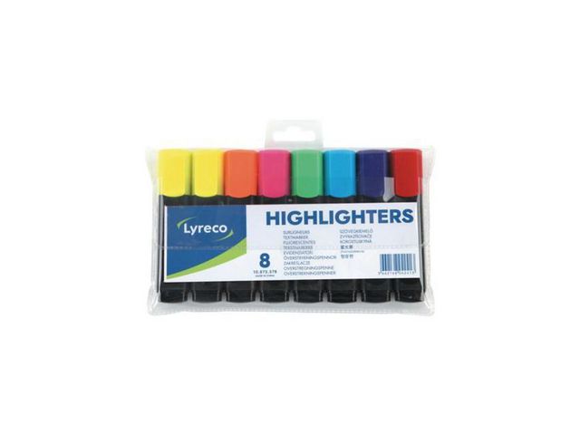 Lyreco Överstrykningspenna 2-5mm 8/fp | Kontorsmaterial - Pennor - Överstrykningspennor | Kontorsexperten