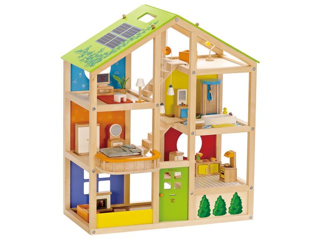 Dockhus med möbler | Skola och förskola - Lekmaterial - Dockhus, bondgård och lekhus | Kontorsexperten