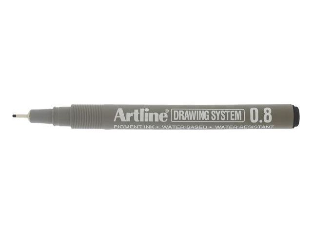 Artline Fineliner EK238 0.8mm svart | Kontorsmaterial - Pennor - Finelinerpennor | Kontorsexperten