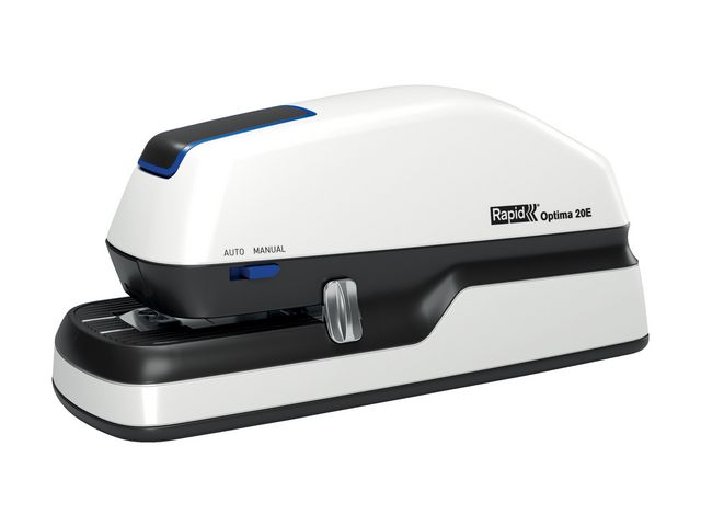 RAPID Elektrisk häftapparat Optima® 20 för skrivbord vit och svart | Kontorsmaterial - Till skrivbordet - Häftapparater - El | Kontorsexperten