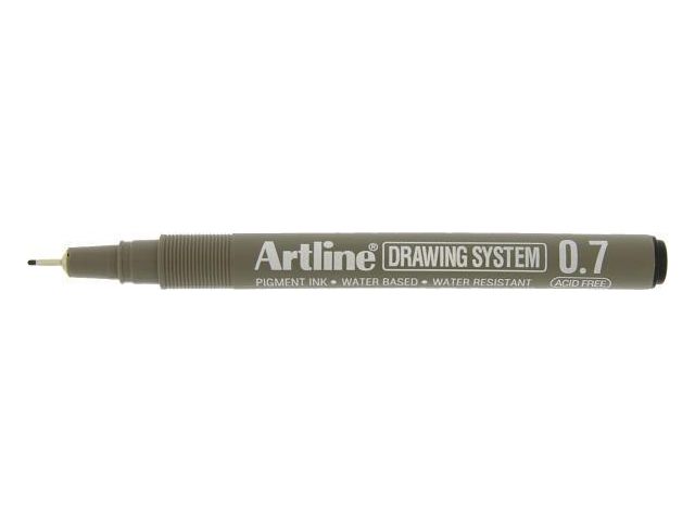Artline Fineliner EK237 0,7mm svart | Kontorsmaterial - Pennor - Finelinerpennor | Kontorsexperten