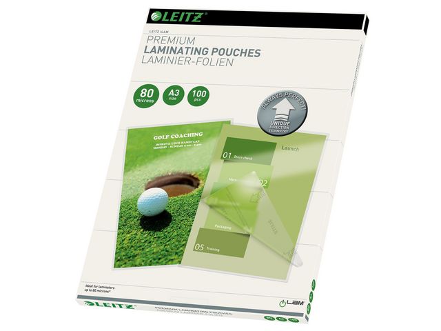 LEITZ Laminat UDT A3 80mic klar 100/fp