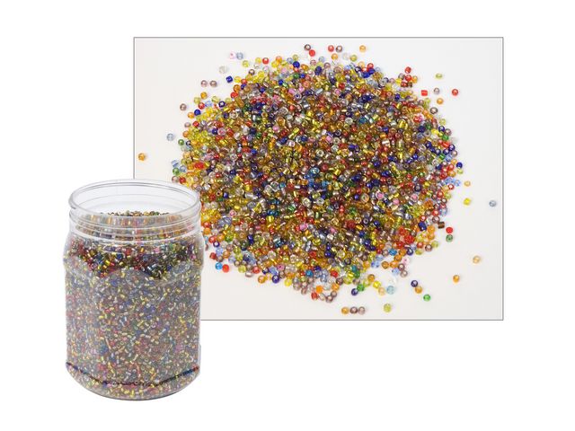 Produktfoto för PLAYBOX Glaspärlor 500g