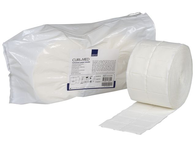 ABENA Celltork rulle 4x5cm 500st/rulle 2/fp | Sjukvård och omsorg - Förband och fixering - Kompresser | Kontorsexperten