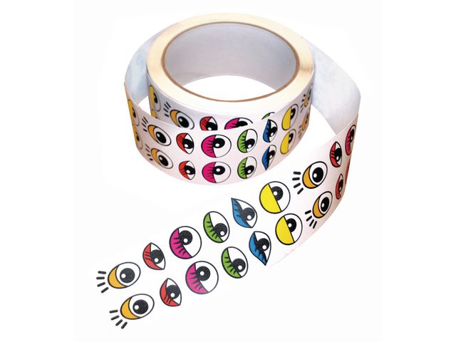 PLAYBOX Stickers färgade ögon 2000/fp | Skola och förskola - Hobbymaterial - Bokmärken och stickers | Kontorsexperten