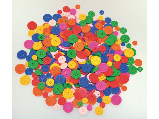 PLAYBOX Träknappar 200/fp | Skola och förskola - Hobbymaterial - Pyssel - Trä | Kontorsexperten