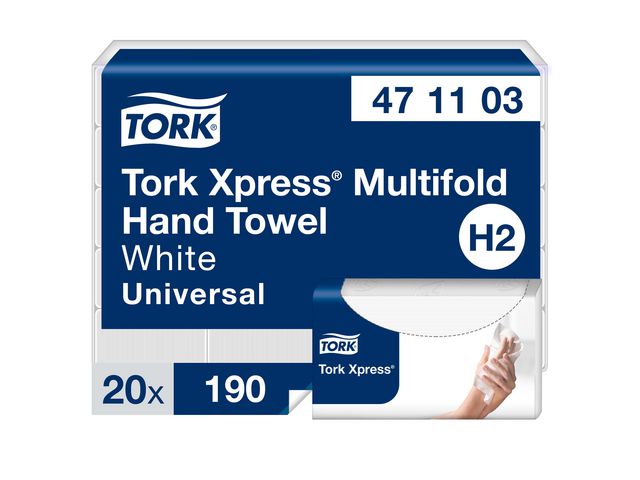 Produktfoto för HANDDUK TORK UNIVERSAL H2 | Beijerbygg Byggmaterial