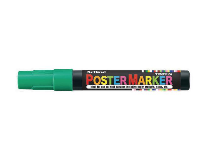 Artline Poster Marker Rund 2,0 mm grön | Kontorsmaterial - Pennor - Märkpennor - Rund spets | Kontorsexperten
