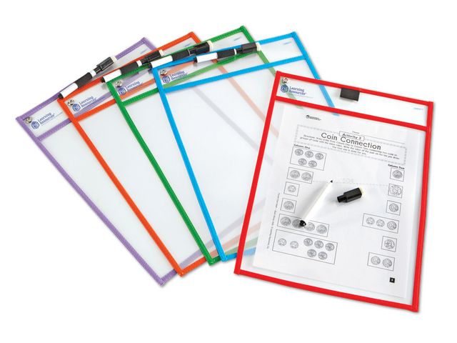 Write & Erase plastficka 5/fp | Skola och förskola - Klassrummet / Lära - Svenska | Kontorsexperten