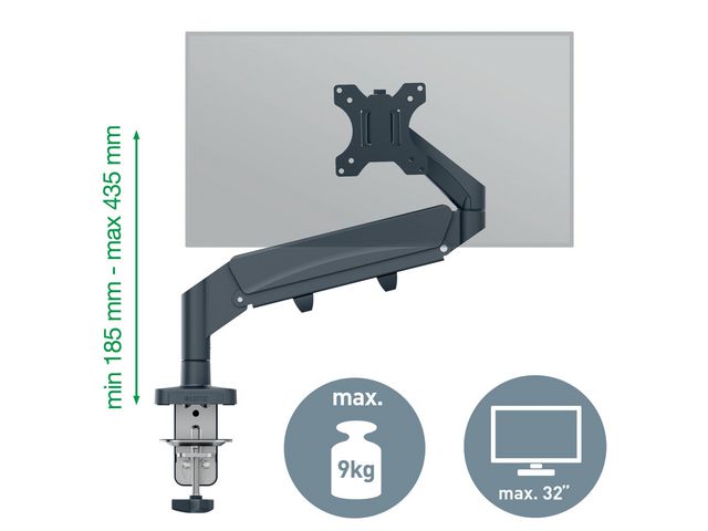 LEITZ Monitorarm Ergo Singel | Datorprodukter - Bildskärmar och tillbehör - Monitorarmar | Kontorsexperten