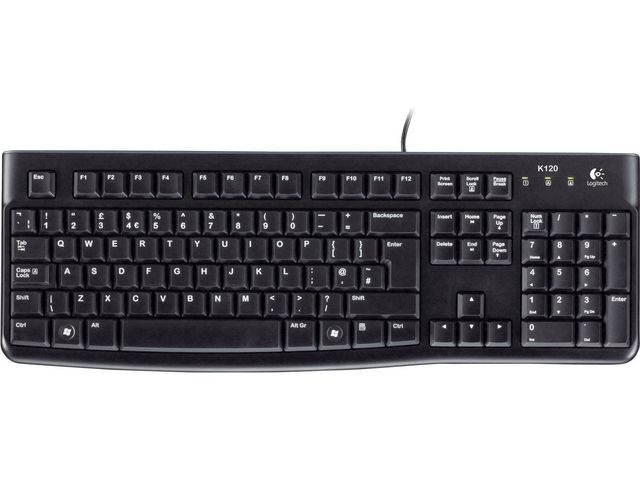 Logitech Tangentbord K120 | Datorprodukter - Kringutrustning - Tangentbord | Kontorsexperten