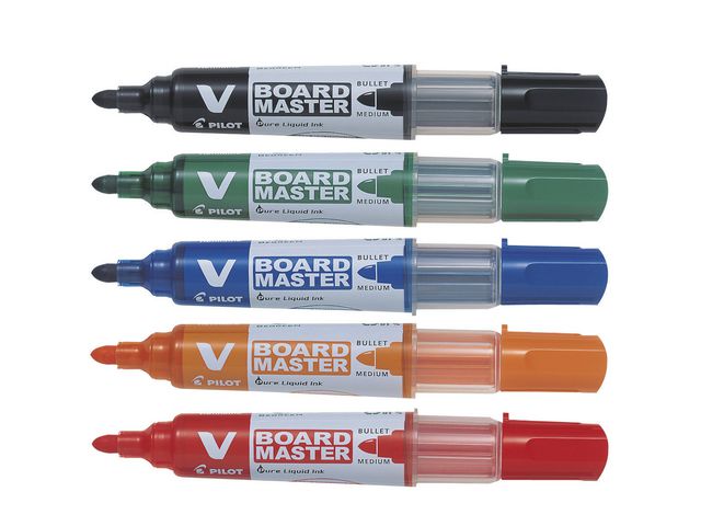 PILOT BEGREEN Whiteboardpenna Begreen V-Board Master 6,0mm olika färger 5/fp | Kontorsmaterial - Pennor - Whiteboardpennor - Rund spets | Kontorsexperten