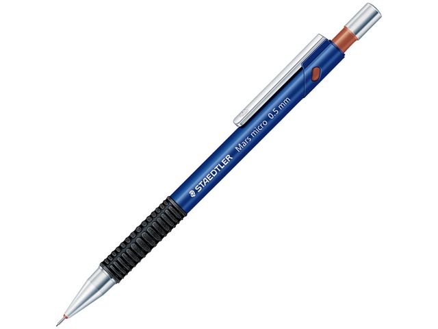 Staedtler Mars Stiftpenna, Mars Micro, 0,5 mm B-stift, pennkropp med greppzon, blå | Kontorsmaterial - Pennor - Stiftpennor | Kontorsexperten