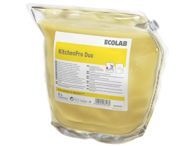 ECOLAB Allrent KitchenPro Duo 2L 2/fp | Städ och hygien - Rengöringsmedel - Allrent | Kontorsexperten