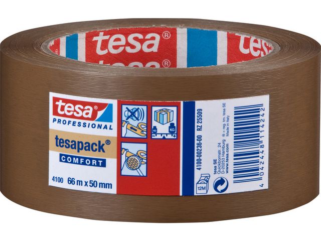TESA Packtejp 4100 PVC 50mmx66m brun