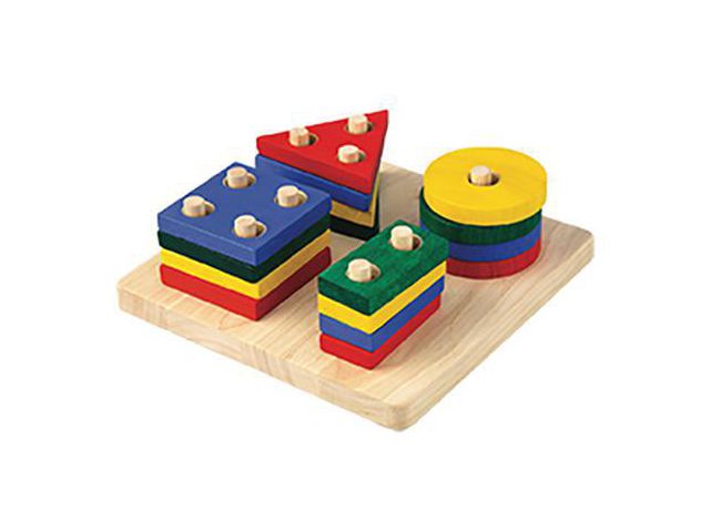 Geometrisk sorteringsbräda | Skola och förskola - Lekmaterial - Förskolelek | Kontorsexperten