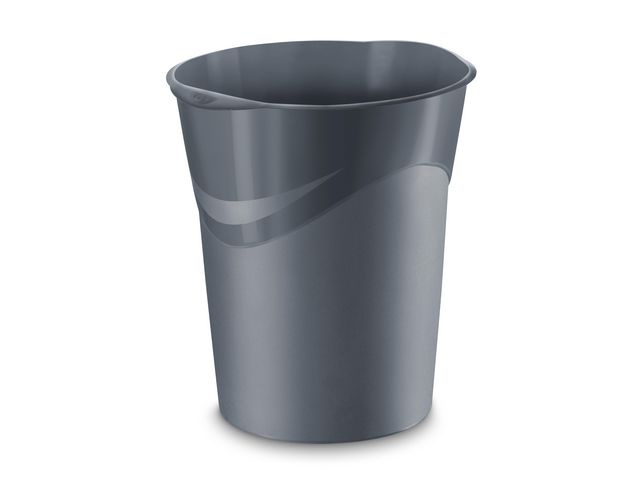 Cep Papperskorg Mineral 14L grå | Städ och hygien - Avfallshantering och källsortering - Papperskorgar | Kontorsexperten