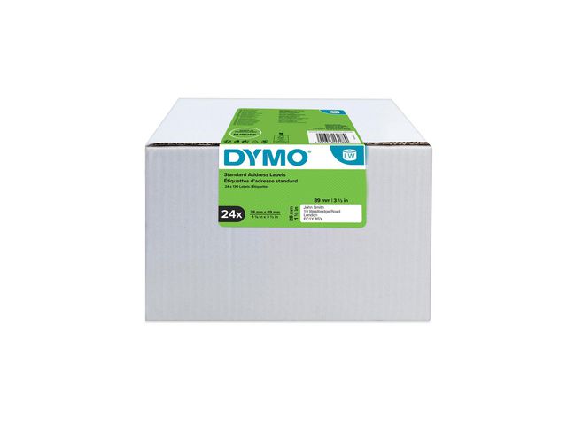 DYMO Etikett LW 89x28mm 24rl/fp | Kontorsmaskiner - Etikettskrivare och etiketter - Etiketter - Dymo | Kontorsexperten