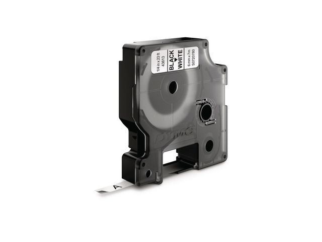 Dymo Tape D1 6mm svart på vit | Kontorsmaskiner - Märkmaskiner och tape - Tape - Dymo D1 | Kontorsexperten