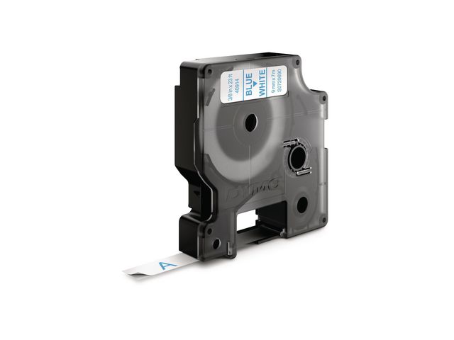 Dymo Tape D1 9mm blå på vit | Kontorsmaskiner - Märkmaskiner och tape - Tape - Dymo D1 | Kontorsexperten