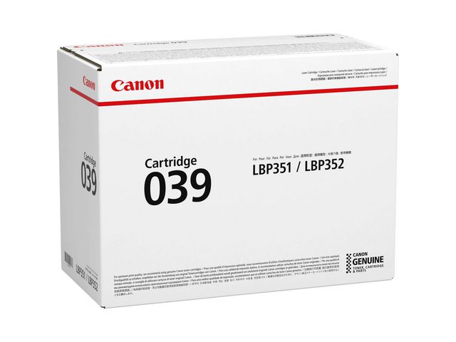 Canon Toner CRG 039 Sort | Toner och bläck - Tonerkassetter - Toner Canon | Kontorsexperten