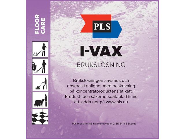 PLS Etikett I-Vax 100/fp | Städ och hygien - Luktförbättrare - Sprayer och flaskor | Kontorsexperten