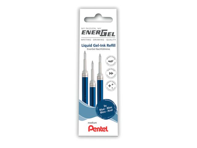Pentel Refill EnerGel LR7 0,7 blå 3/fp | Kontorsmaterial - Pennor - Pennpatroner | Kontorsexperten