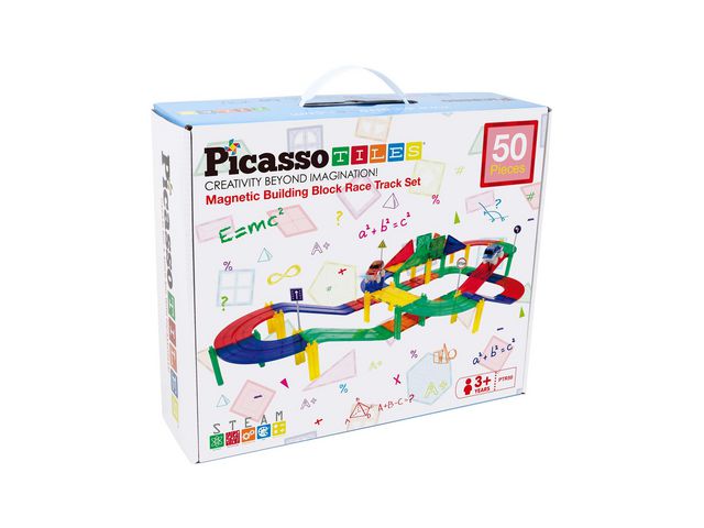 PICASSOTILES Picasso magnetset bilbana 50 delar | Skola och förskola - Lekmaterial - Bygglek, konstruktion och mosaik | Kontorsexperten