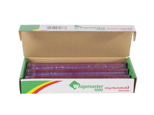 Plastfolie PVC Wrapmaster 1000 30cmx100m | Kök och servering - Plast- och aluminiumfolie - Plastfolie | Kontorsexperten
