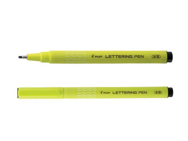 Pilot Kalligrafipenna, fiberspets, 2,0 mm spets, vit pennkropp, svart bläck | Kontorsmaterial - Pennor - Kalligrafipennor | Kontorsexperten