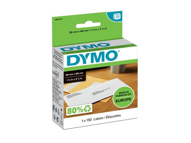 Produktfoto för Dymo Etikett 28x89mm