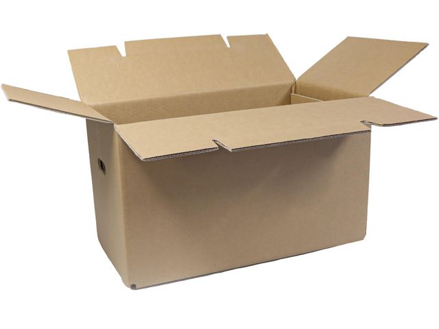Flyttlåda 650x350x370mm | Emballage och lagerutrustning - Lådor och well - Flyttlådor | Kontorsexperten