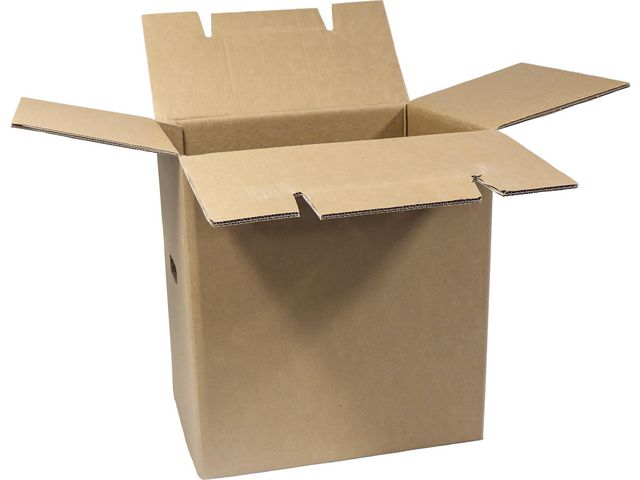 Flyttlåda 435x340x475mm | Emballage och lagerutrustning - Lådor och well - Flyttlådor | Kontorsexperten
