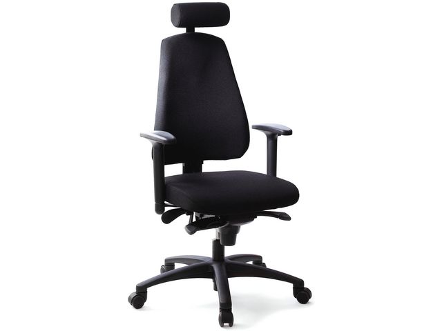 LANAB DESIGN Kontorsstol LD6340 svart u svankstöd | Kontorsmöbler och inredning - Stolar och sittmöbler - Kontorsstolar | Kontorsexperten