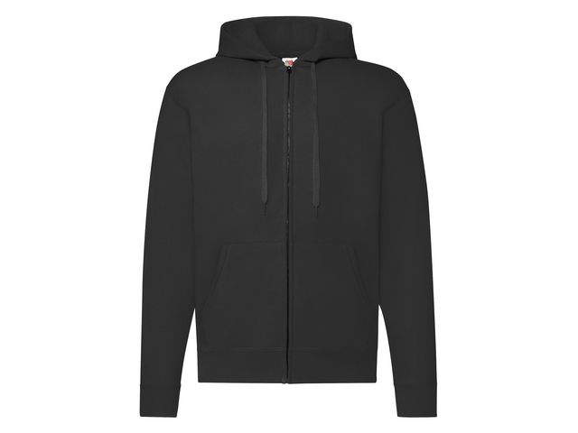 FRUIT OF THE LOOM Zip Hoodie svart 3XL | Yrkeskläder - Tröjor och Sweatshirts - Zip-tröjor | Kontorsexperten