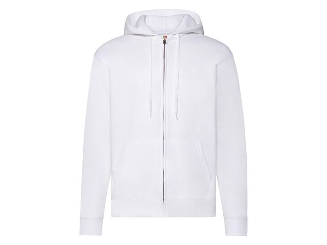FRUIT OF THE LOOM Zip Hoodie vit S | Yrkeskläder - Tröjor och Sweatshirts - Zip-tröjor | Kontorsexperten